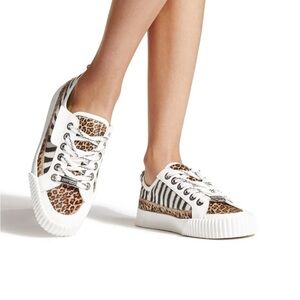 Jimmy Choo Animal Print Impala Sneakers